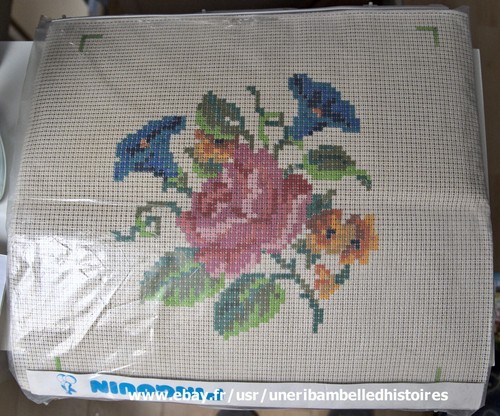 Tapisserie pingouin canevas - tapisserie,