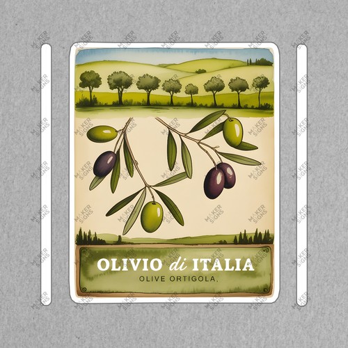 Vintage olive branch sign - branch,