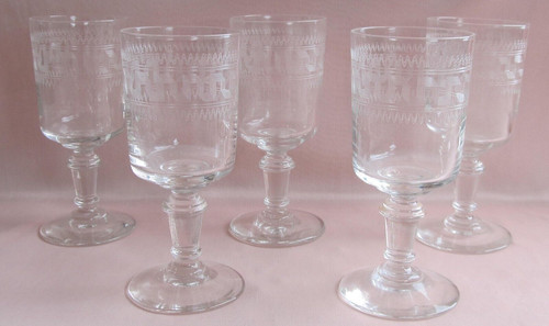 Série verres vin blanc - série,