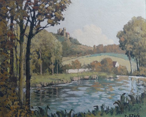Tableau ancien raoul eteve - raoul,