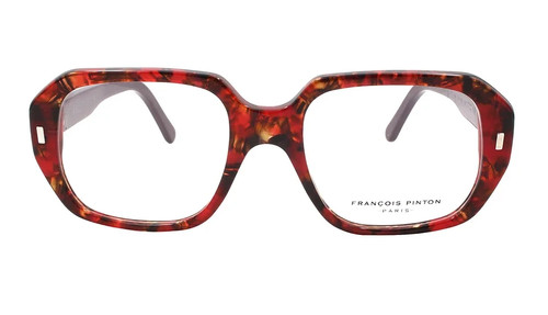 Lunettes vue rouge marbré - vue,
