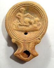DECOR ROMAN OIL LAMP - 100 AD EROTIC SCENE - ROMAN DECORATED OIL LAMP