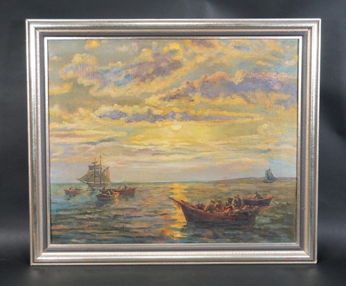 Anciennes peintures huile - À, l'huile