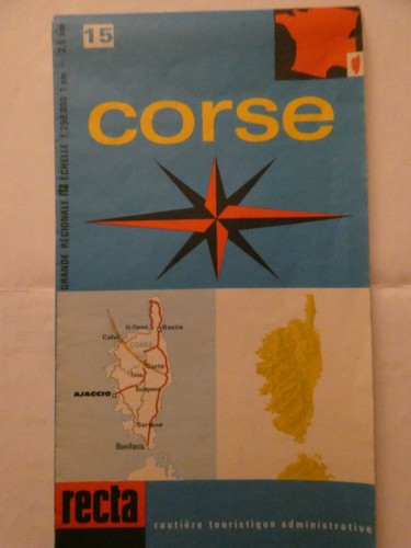 Ancienne carte routière recta - routière,