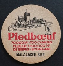 Sous-bock bière PIEDBOEUF MALZ LAGER BIER brasserie beermat 13