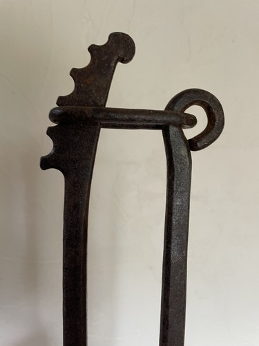 Ancien gaufrier fer - en,