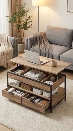 Table basse bois design - en,