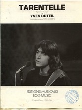 Vintage - Partition musicale pour guitare : Yves Duteil "tarentelle"