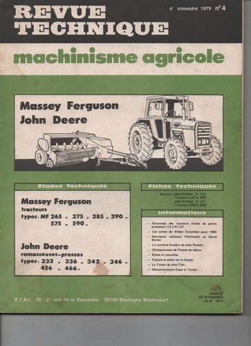 Massey ferguson 265 - massey, mf
