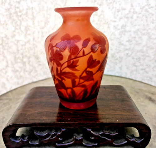 émile galle vase signé - galle,