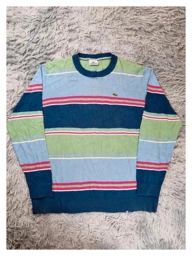 Pull vintage lacoste - pull, rayé