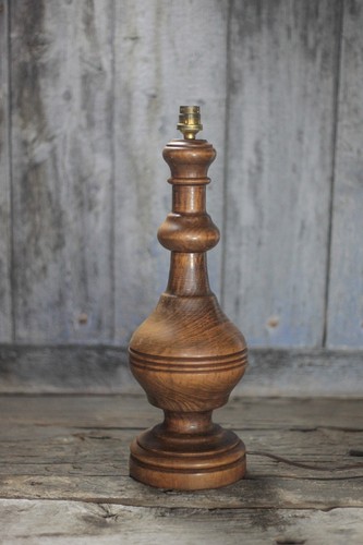 Grande lampe bois - pied, de