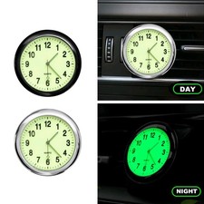 Mini Car Dashboard Clock Stick-On Watch Accessories For Vehicle Auto Truck Boat 