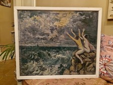 Peinture Ancienne Huile Sur