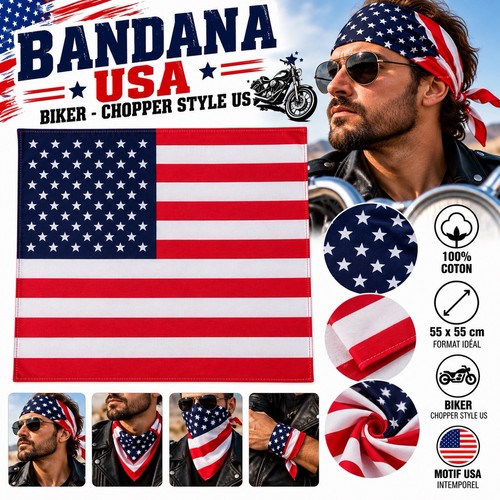 Bandana foulard usa style - bandana,