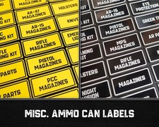 Misc. Various Ammo Can Label