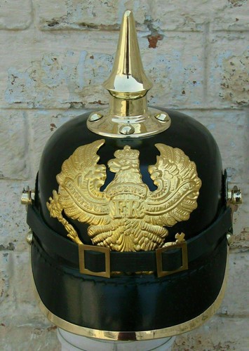 Casque cuir prussien - casque,