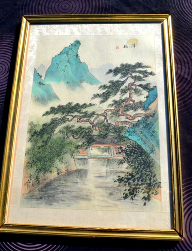 Peinture sur soie chine asie - chine,