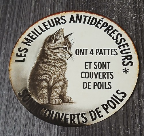 Plaque murale métal les - plaque, en