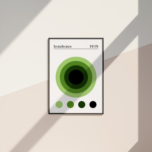 Affiche bauhaus vintage - vintage,