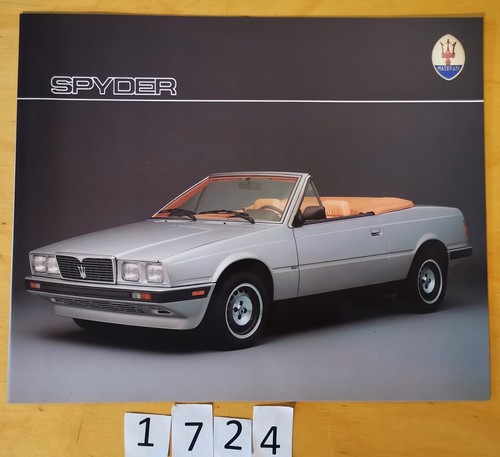 Maserati spyder prospectus - spyder,