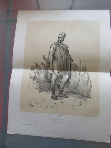 Gravure siècle soldat - 19°,