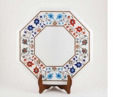 Table D'Angle En Marbre 15"