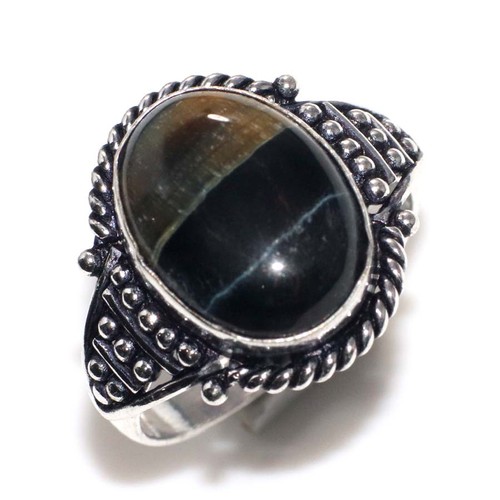 Bague anneau œil - anneau, Œil-de-tigre
