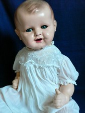 GRAND BÉBÉ CARACTÈRE ANCIEN - ALLEMAND - BISCUIT/TERRE DE PIPE - Hauteur 62 cm