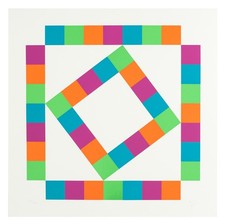 Max Bill, original serigraph, signed and numbered. Concrete Art.