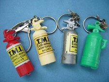 Keychain - Keychain - Lot of 4 Different FIRE EXTINGUISHERS - Extinguishers