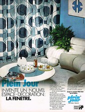 1973 FULL DAY ADVERTISEMENT veiling curtains