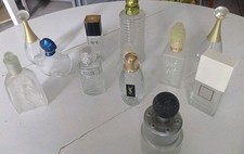 LOT OF 12 Vintage Empty Perfume Bottles 