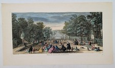 Gravure originale – J. Rigaud – Vue de la Cascade de Chantilly – Circa 1730