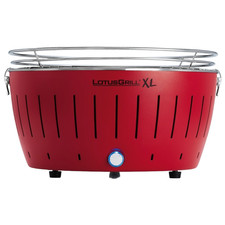 LotusGrill XL Rouge Vif G435 Le Fumée Pauvre Charbon / Table Barbecue Avec