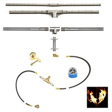 TB122K DIY Pre-plumbed Gaz Foyer Kit & 122 " à Vie Garanti 316 Brûleur