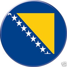 5 x sticker 5cm auto moto velo valise pc portable drapeau Rond Bosnie