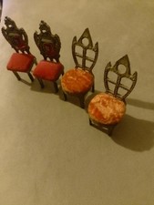 Lot 4  chaises vintage