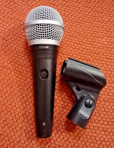 Microphone filaire shure pga48 - microphone,