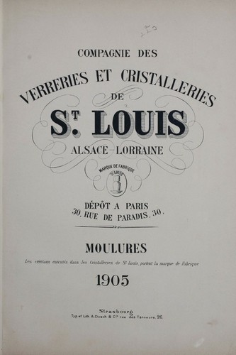 Cristal saint louis 1905 - louis,,