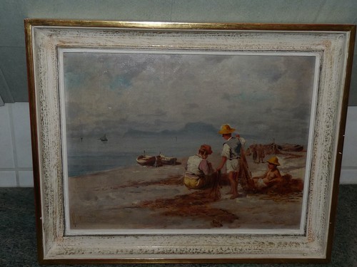 Superbe tableau marine huile - tableau,