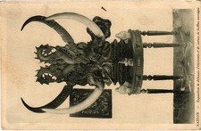 Old postcard AK SAIGON EXHIBITION OF ELEPHANT DEFENSES VIETNAM INDOCHINA (1439724)