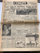 L'Equipe Journal 18/10/1951; Louison Bobet Tour de Lombardie/ El Manrouk-Slijkhu