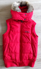 Bench Womens Hooded Puffer Vest Size Small Red