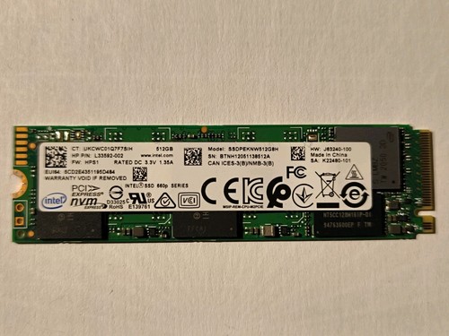 Ssd intel 660p 512go - 512go, m.2