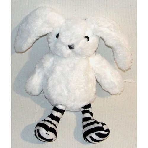 Doudou peluche lapin blanc - lapin,