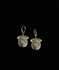 Brussels Griffon Earrings 14k Gold | Pet Memorial Jewelry Dog Loss Gift Keepsake