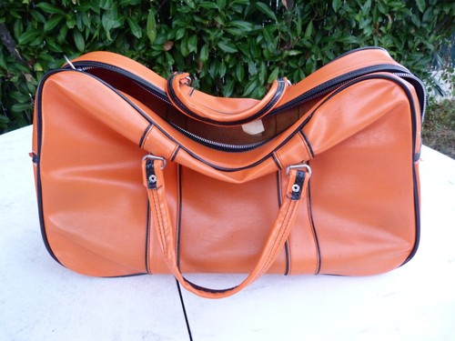 Sac lafuma orange cuir - sac,
