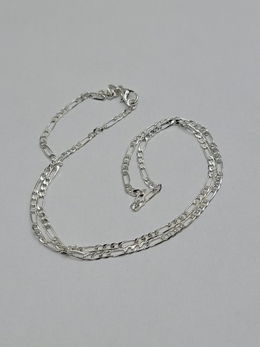 Chaine maille figaro argent - figaro, en