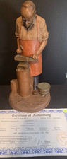 Tom Clark Gnome Figurine "BLACKSMITH" 1987 ED  88+93 Cairn Studio RETIRED w COA